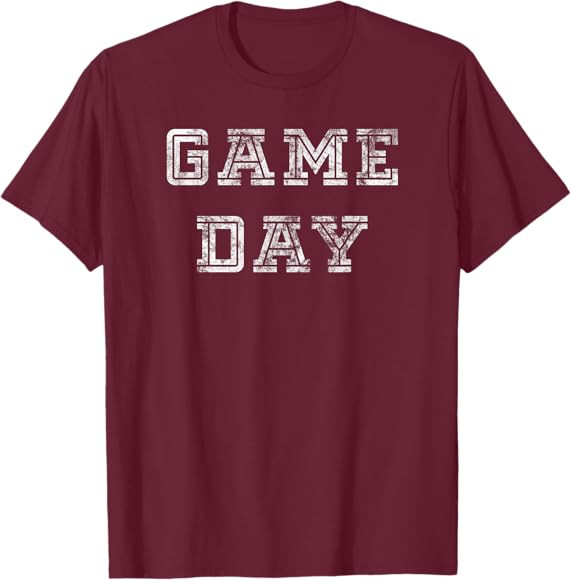 Game Day Football T Shirt Men Women Kids Retro Graphic Tee T-Shirt | Amazon (US)