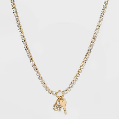 SUGARFIX by BaubleBar Key and Lock Pendant Necklace - Gold | Target