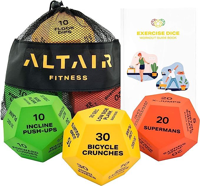 Altair Exercise Dice - Full Body HIIT Workout - Perfect for Home Gym Bodyweight Workout, Strength... | Amazon (US)