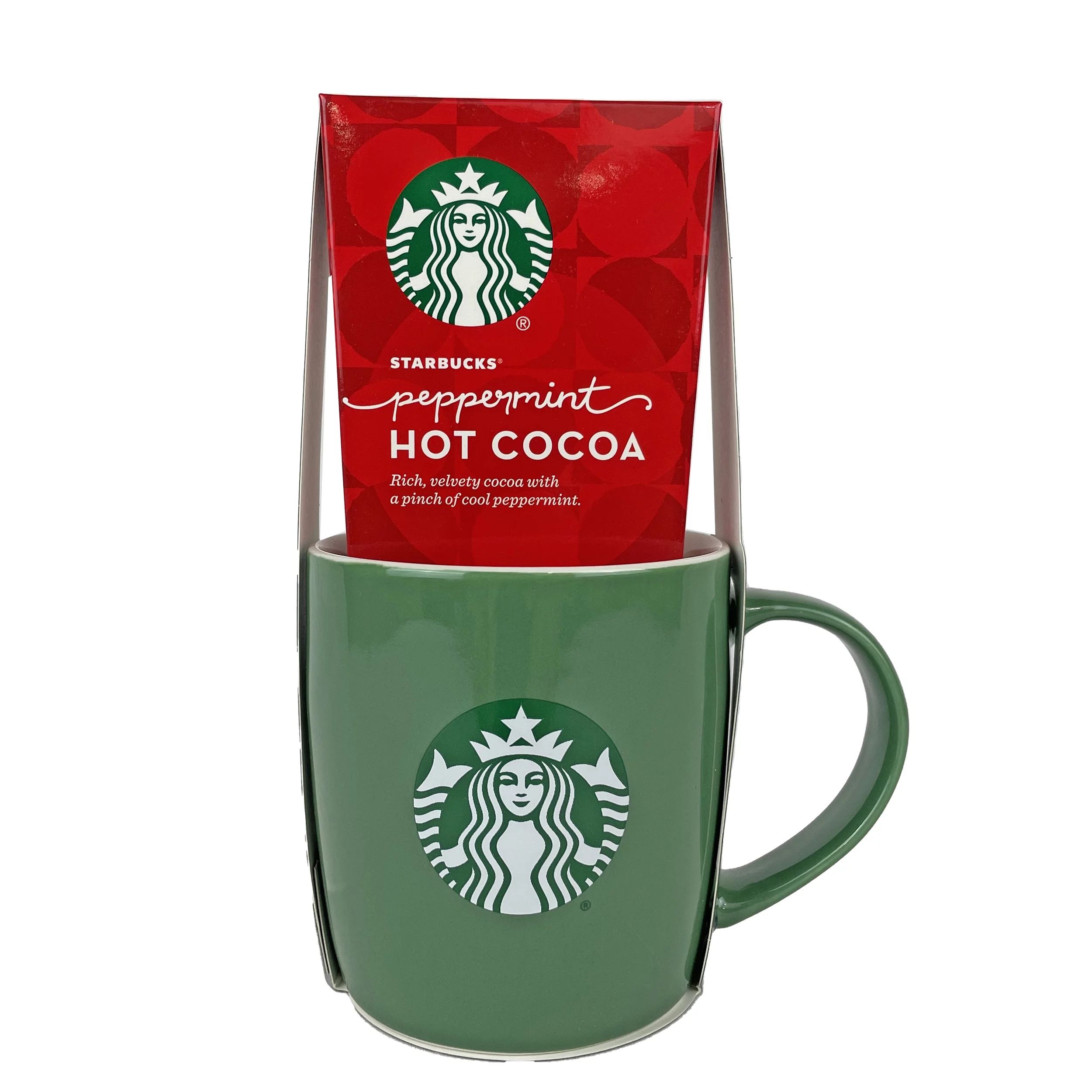 Starbucks Holiday Gift Pack - Ceramic mug and Starbucks Peppermint or Classic Hot Cocoa | Walmart (US)