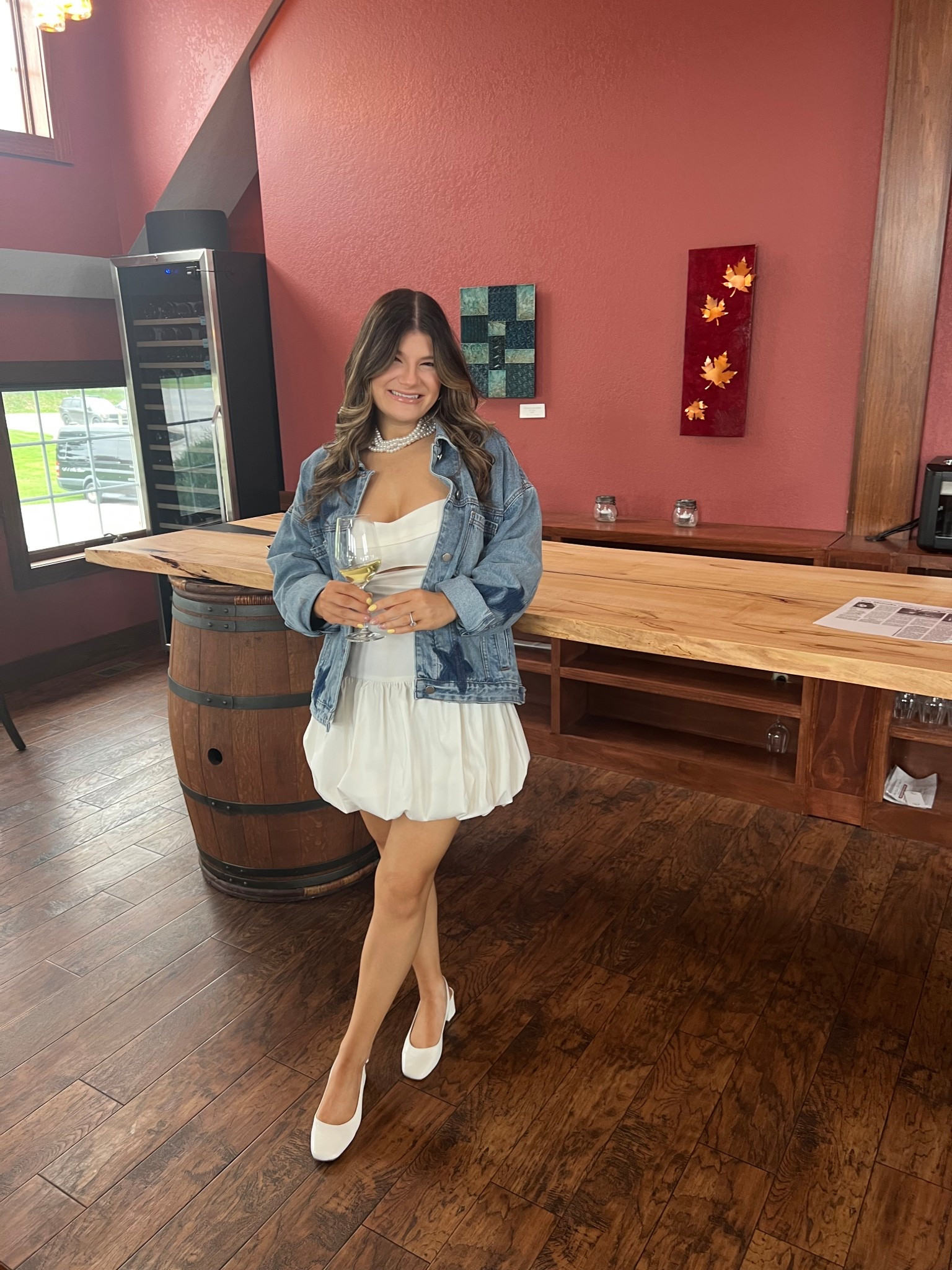 Dress is from Zara: balloon mini dress wearing size medium! A little big on the shoulders but I was busting out of the small lol. Wearing a medium denim jacket for an oversized look! 

#LTKStyleTip #LTKFindsUnder100 #LTKWedding