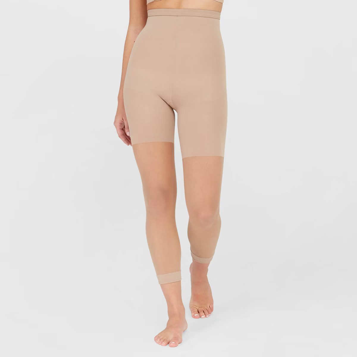ASSETS by SPANX Women's High-Waist Footless Shaper - Tan 4 | Target
