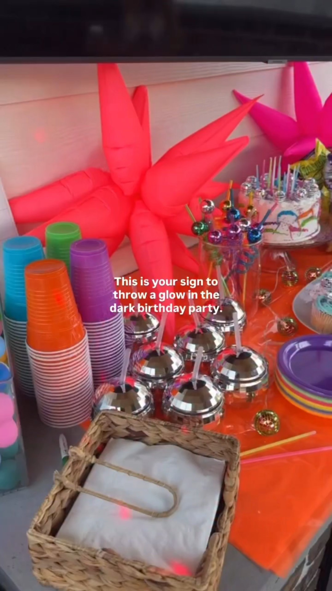 Highly recommend a glow in the dark party complete with chipping contests, nerf football throwing, all the ping pong games with light up cups, face paint & more.

Everything I bought including the mini strobe light & disco ball string lights, decorations & more. 

#birthdaypartydecor #birthdaypartyideas

#LTKmomlife #LTKKids