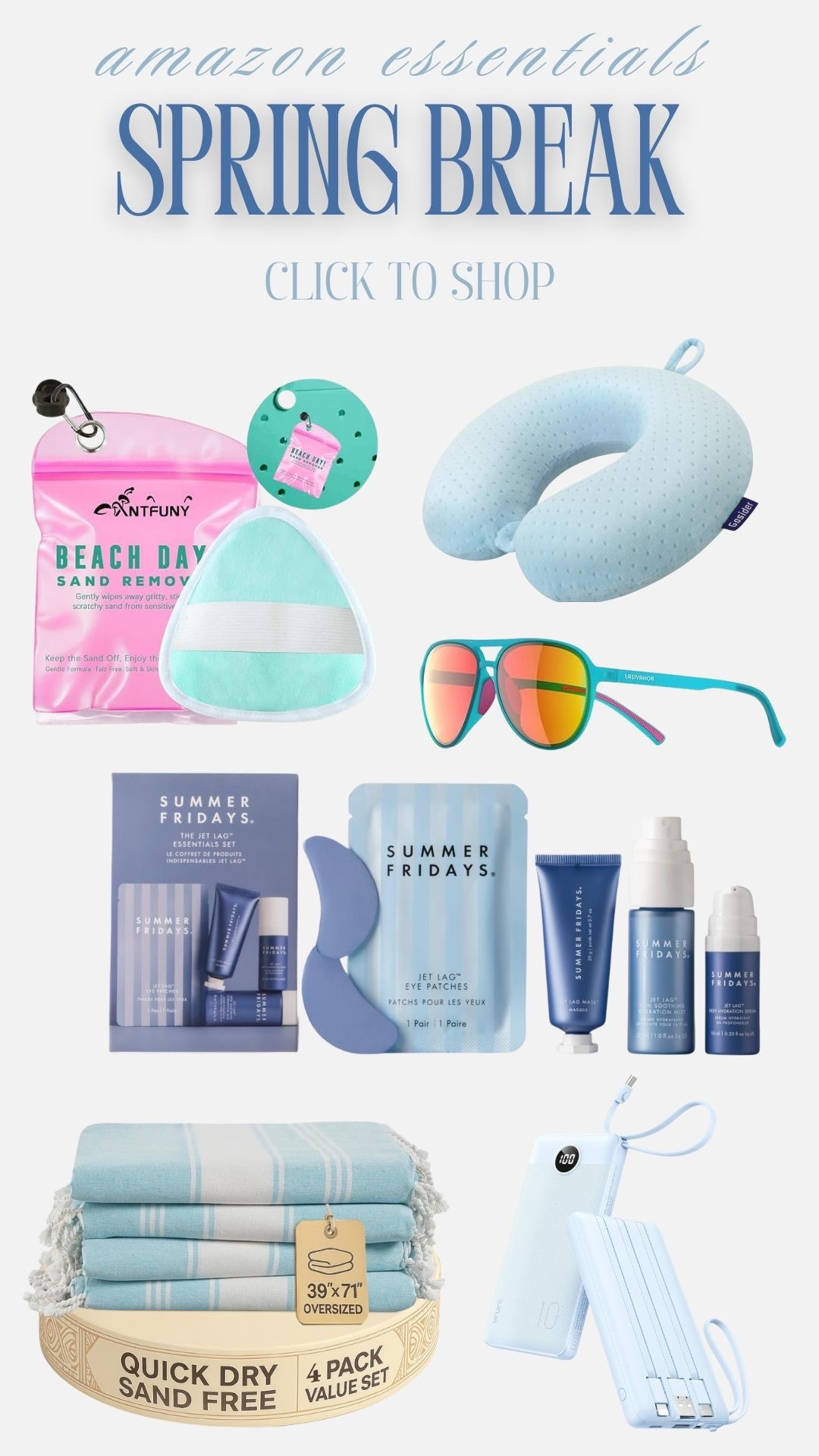 🌴 Amazon spring break essentials 🌴

☀️✨
#amazonfinds #springbreakready #travelessentials #beachvibes #vacaymusthaves #ltkstyle

#LTKSwim #LTKBeauty #LTKTravel