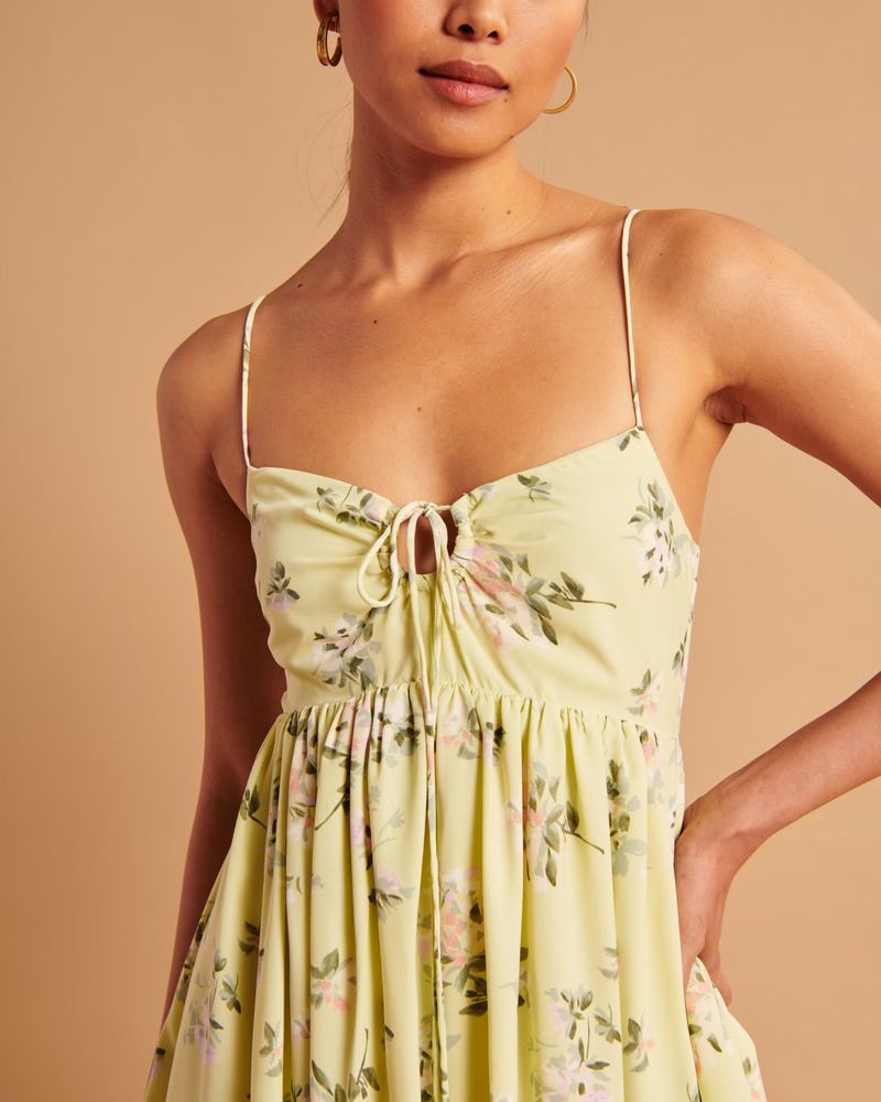 Strappy Flirty Mini Dress | Abercrombie & Fitch (US)
