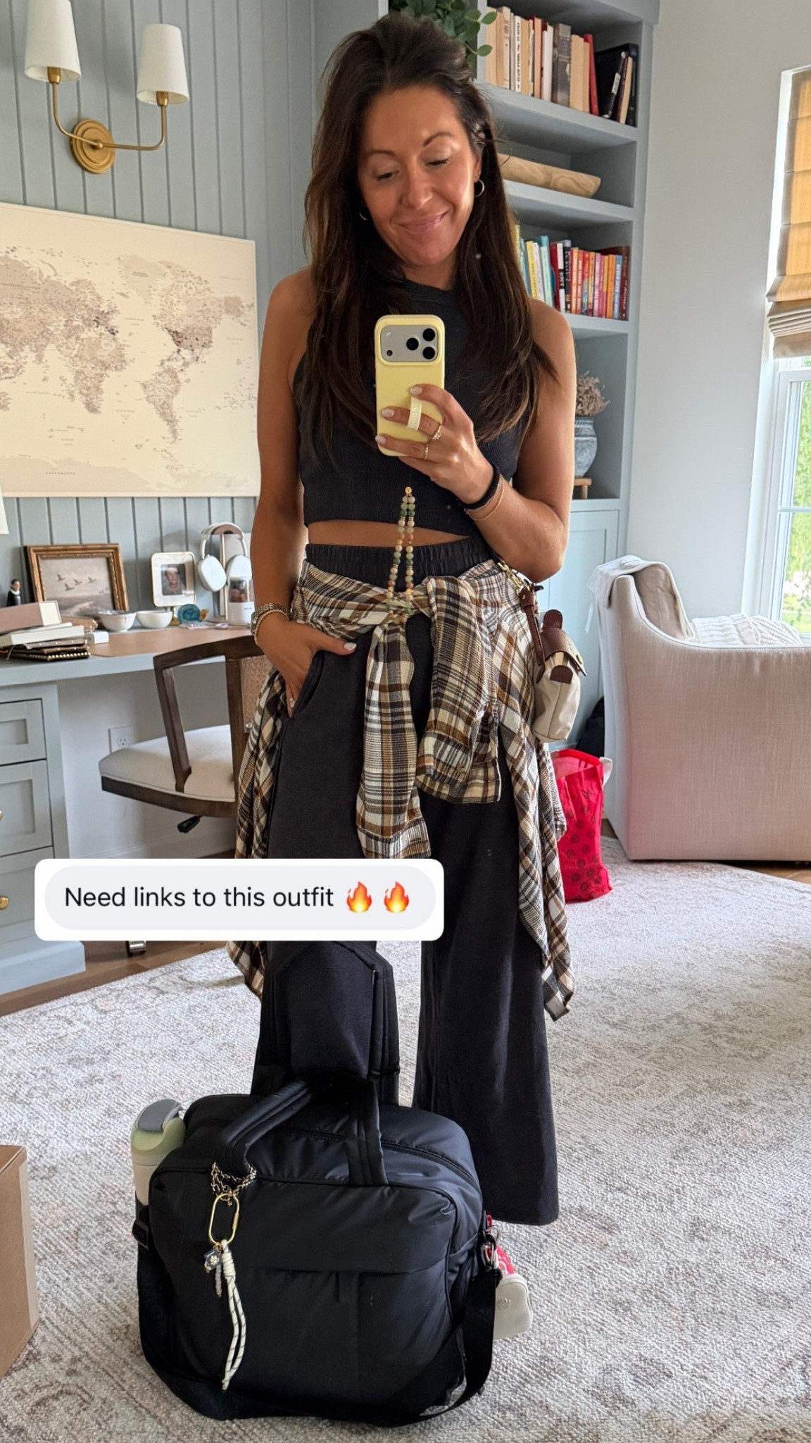 Travel day outfit! My FP set is currently out of stock but I’m also linking my favorite go-to set that’s similar! I own that one in black and brown and it’s even more comfortable for traveling. Just trying not to wear it EVERY travel day. 

Also: the Calpak Luca duffel IS the moment. Currently tucked comfortably under my seat and it fit everything I needed and then some.

#LTKOver40 #LTKHome #LTKTravel