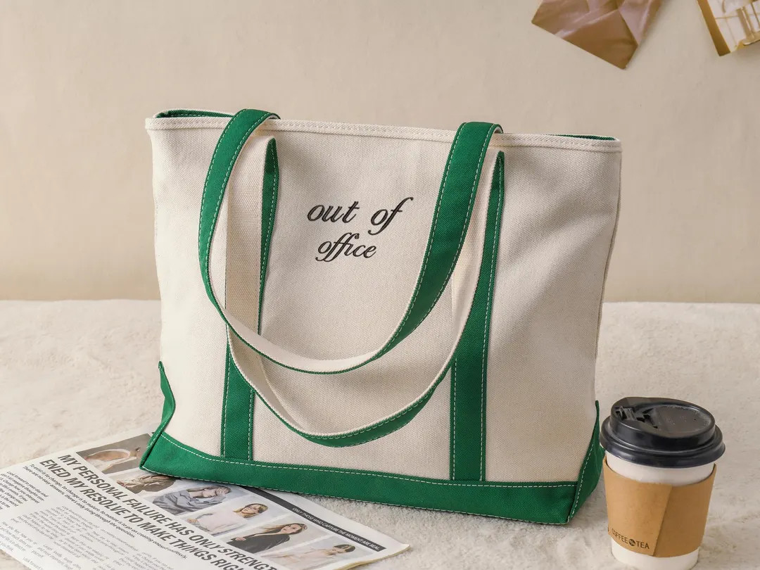 Embroidered Personalized Tote Bag, Canvas Tote Bag, Custom Text Tote, Gift for Her, Gift for Mom,... | Etsy (US)