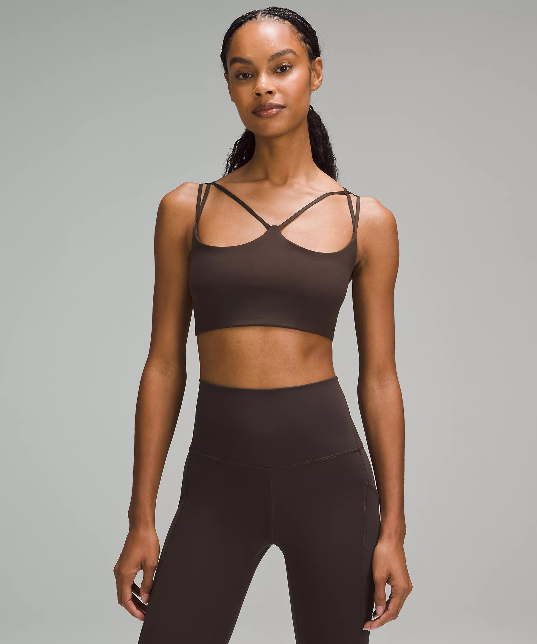 Ribbed Nulu Strappy Yoga Bra *Light Support, A/B Cup | Women's Bras | lululemon | Lululemon (US)