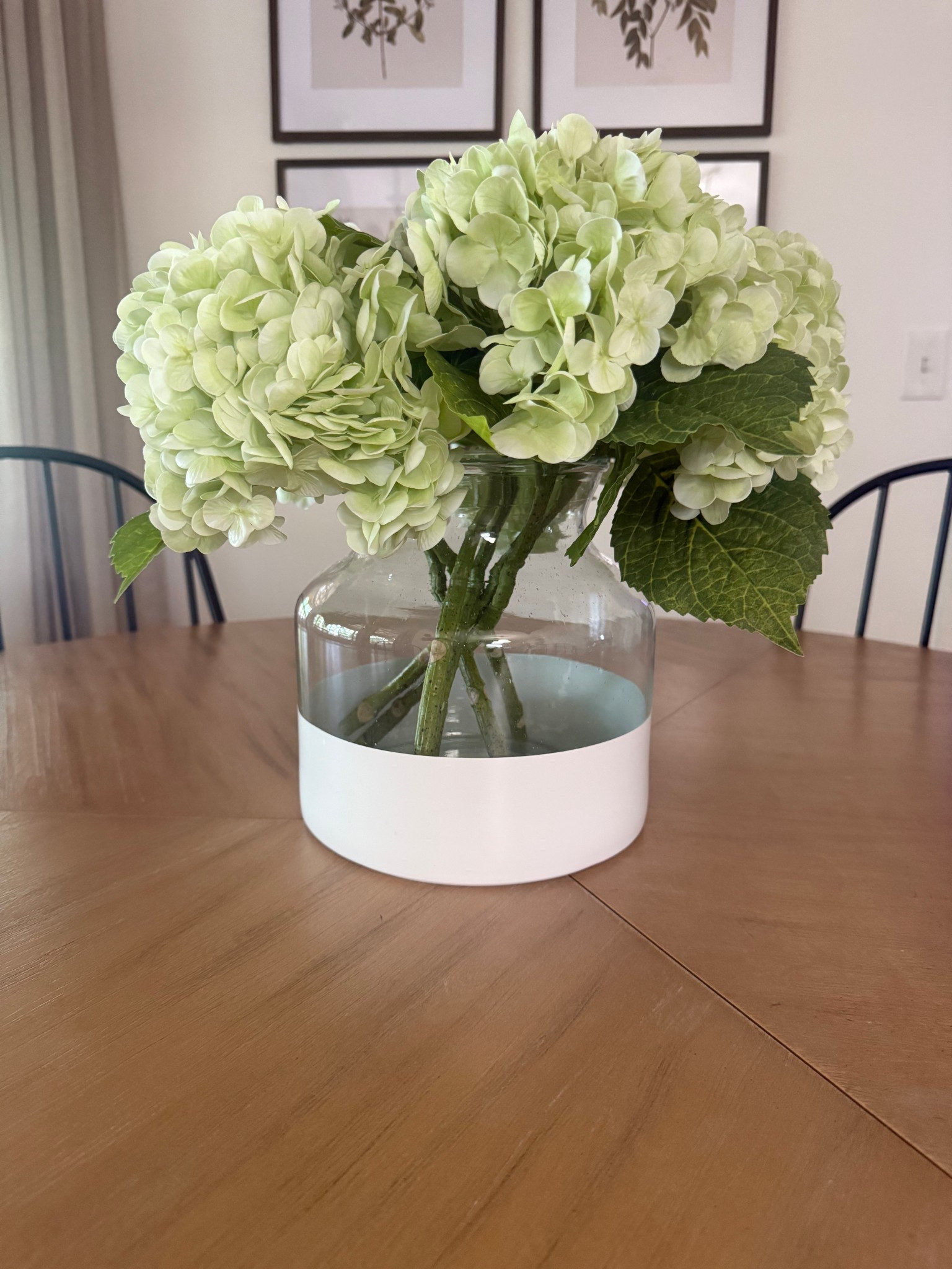My white dipped base is several years old from Serena & Lily- but it’s no longer sold. But I found two  almost identical options!!! 

One is a color block look- in four color options.

The other is a glass vase with 3 interchangeable base “tray” colors. 

Also linked my light green hydrangea stems (I also have the light blue and white)

#LTKHome #LTKStyleTip #LTKSeasonal