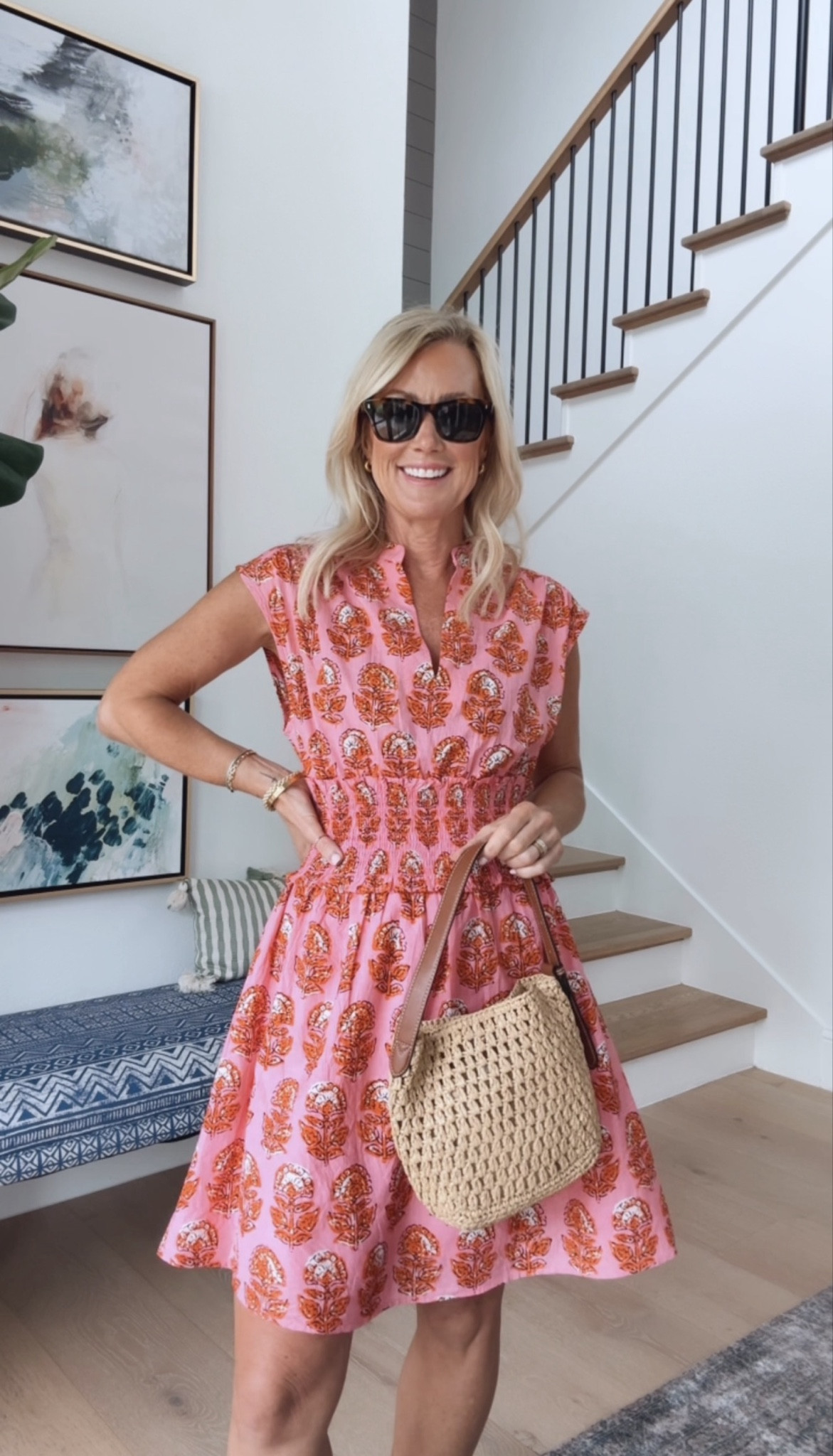 Obsessed with this pink floral dress! The smocking at the waist makes it such a flattering silhouette.

Dress: XS

#LTKOver40 #LTKootd #LTKSeasonal