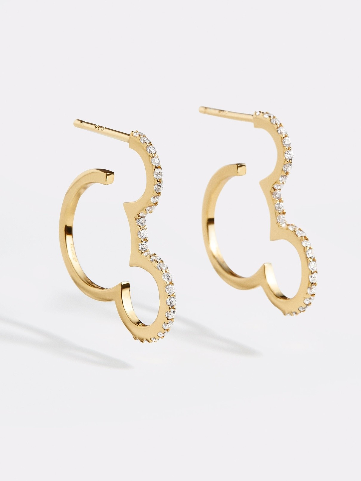Disney 18K Gold Plated Sterling Silver Hoops | BaubleBar (US)