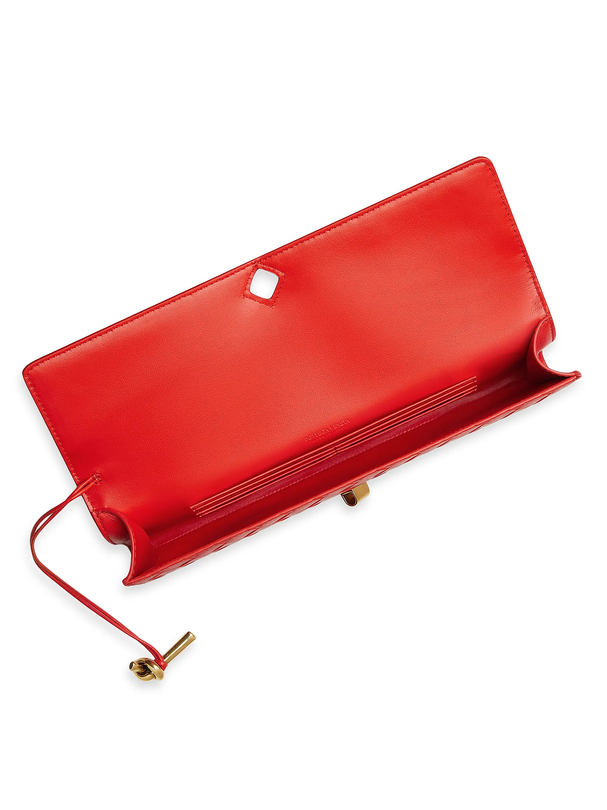 Bottega Veneta Andiamo Intrecciato Leather Top-Handle Clutch | Saks Fifth Avenue | Saks Fifth Avenue