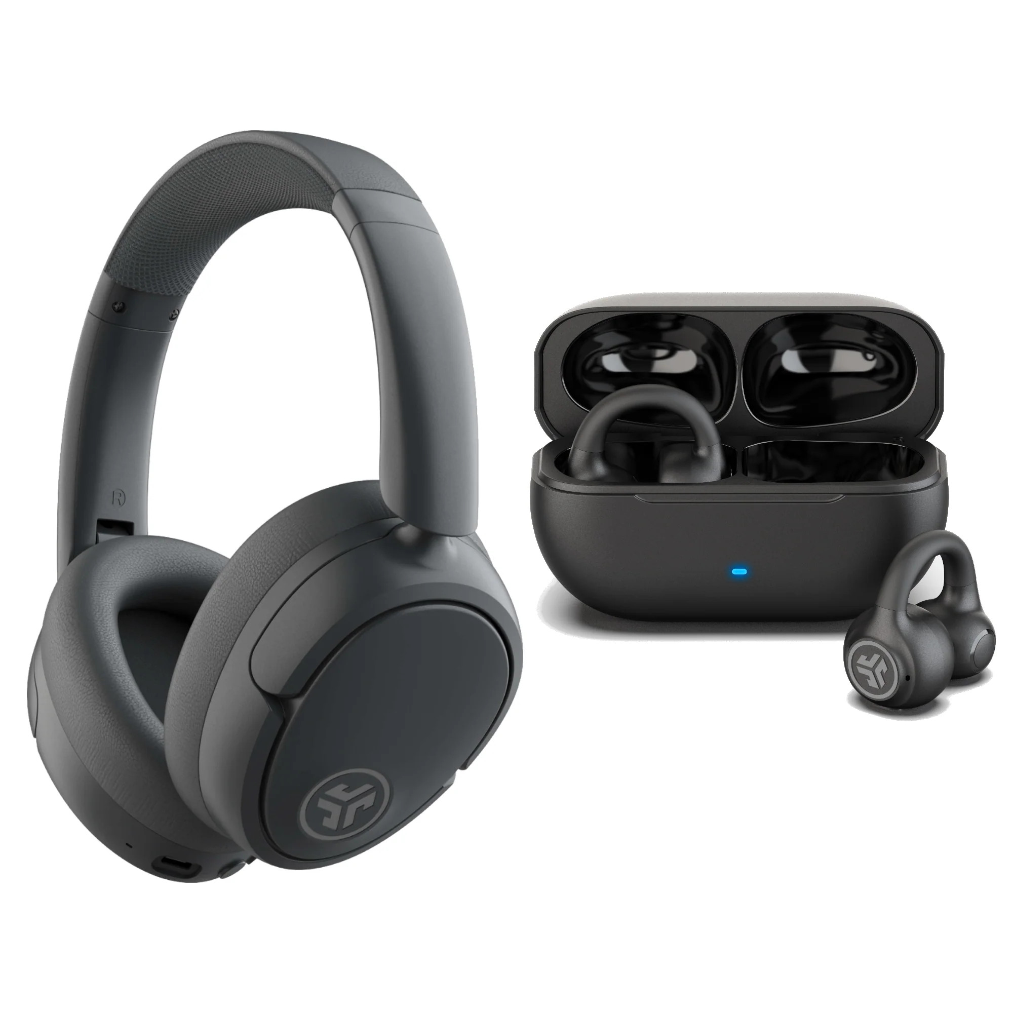 JBuds Lux Headphones Graphite & Flex Open Earbuds Black | JLab