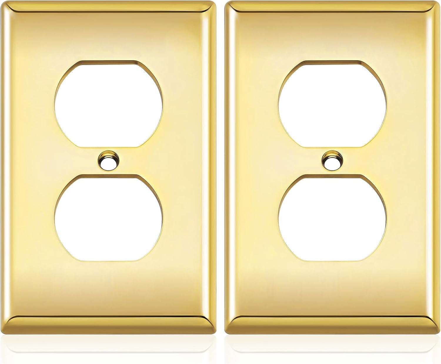 2 Pack Duplex Outlet Cover Plate 1-Gang 4.5"x2.76" Wall Plates | Amazon (US)