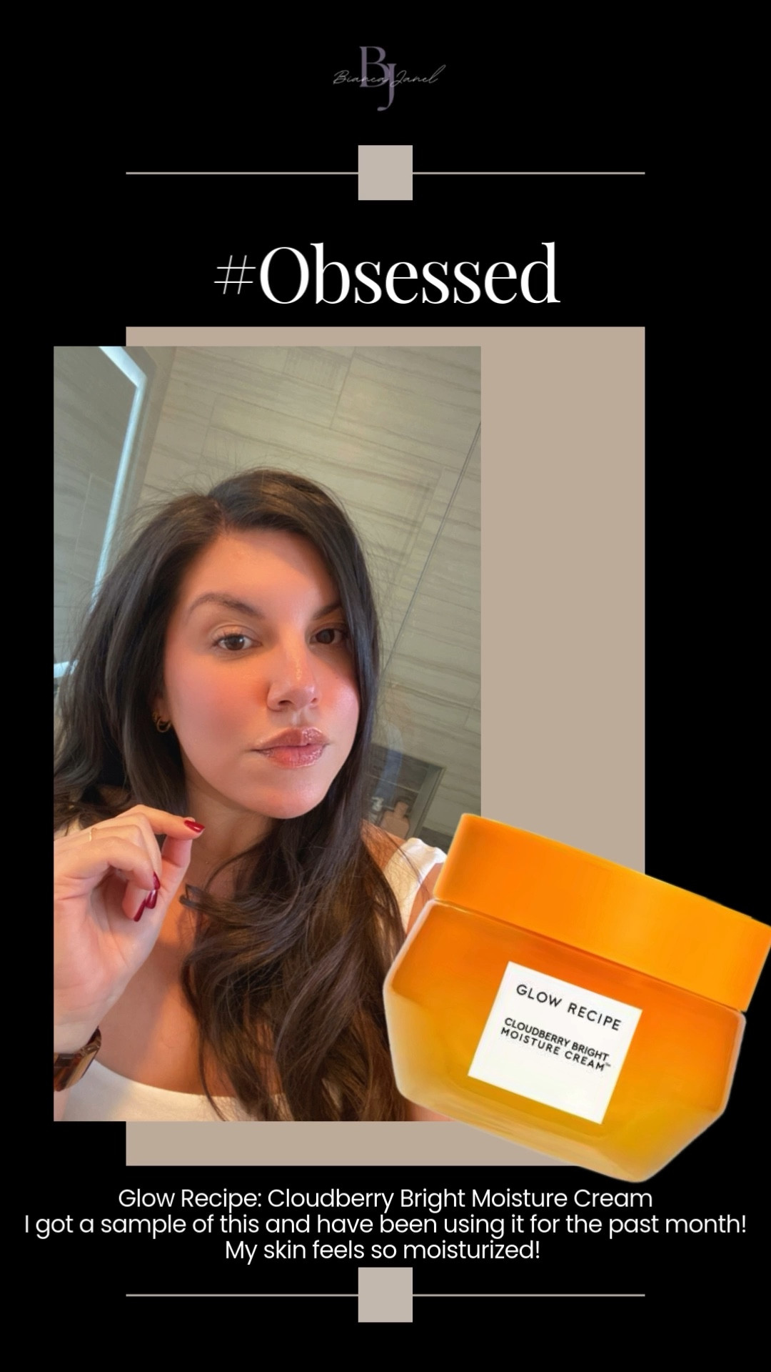 Currently obsessed with the Glow Recipe Cloudberry Bright Moisture Cream! ✨ I’ve been using a sample for the past month, and my skin has never felt more hydrated and glowing! Definitely adding the full-size to my routine. Have you tried it yet? 💖 #BiancaJanel #GlowRecipe #SkincareObsessed #HydratedSkin #LTKBeauty #GlowingSkin #MoisturizerMustHave #DewyGlow #SkincareFavorites #LTKFinds #SelfCareEssentials 

#LTKFindsUnder50 #LTKBeauty #LTKStyleTip