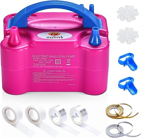 Balloon Pump NuLink 100V 600W Electric Balloon Pump Electric Balloon Inflator Air Pump for Balloo... | Amazon (US)