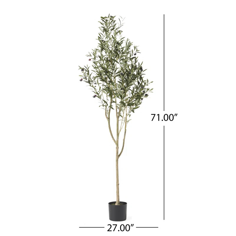 Aarav Faux Olive Tree in Pot | Wayfair North America