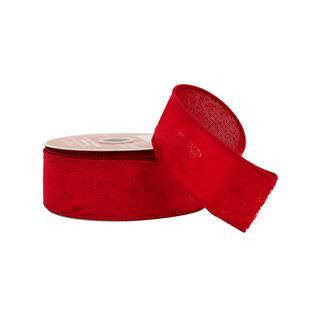 1.5" x 25Ft Red Velvet Wired Ribbon by Celebrate It® in Null | Michaels® | Michaels Stores