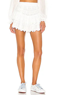 LoveShackFancy Emilia Skirt in White from Revolve.com | Revolve Clothing (Global)
