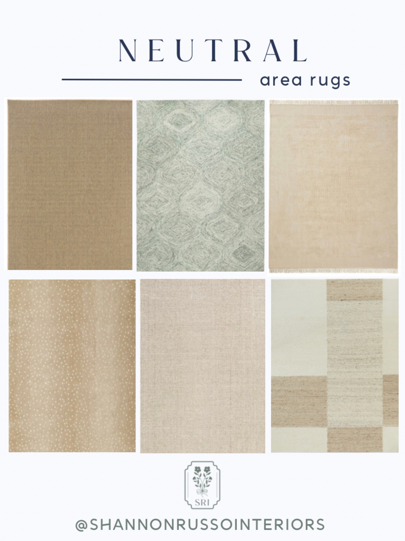 Neutral area rugs I’ve used for clients!

Quality rugs, affordable rugs, splurge, wool rug, seagrass rug, gray, grey, greige rug, beige rug, coastal home, traditional timeless decor, transitional decor, home decor finds, sale rug, savings, Wayfair home finds, interior designer finds

#LTKhome #LTKfamily #LTKsalealert