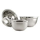 YBM HOME Deep Professional Stainless Steel Mixing Bowls (Set of 4) for Baking, Cooking, and Prepping | Amazon (US)