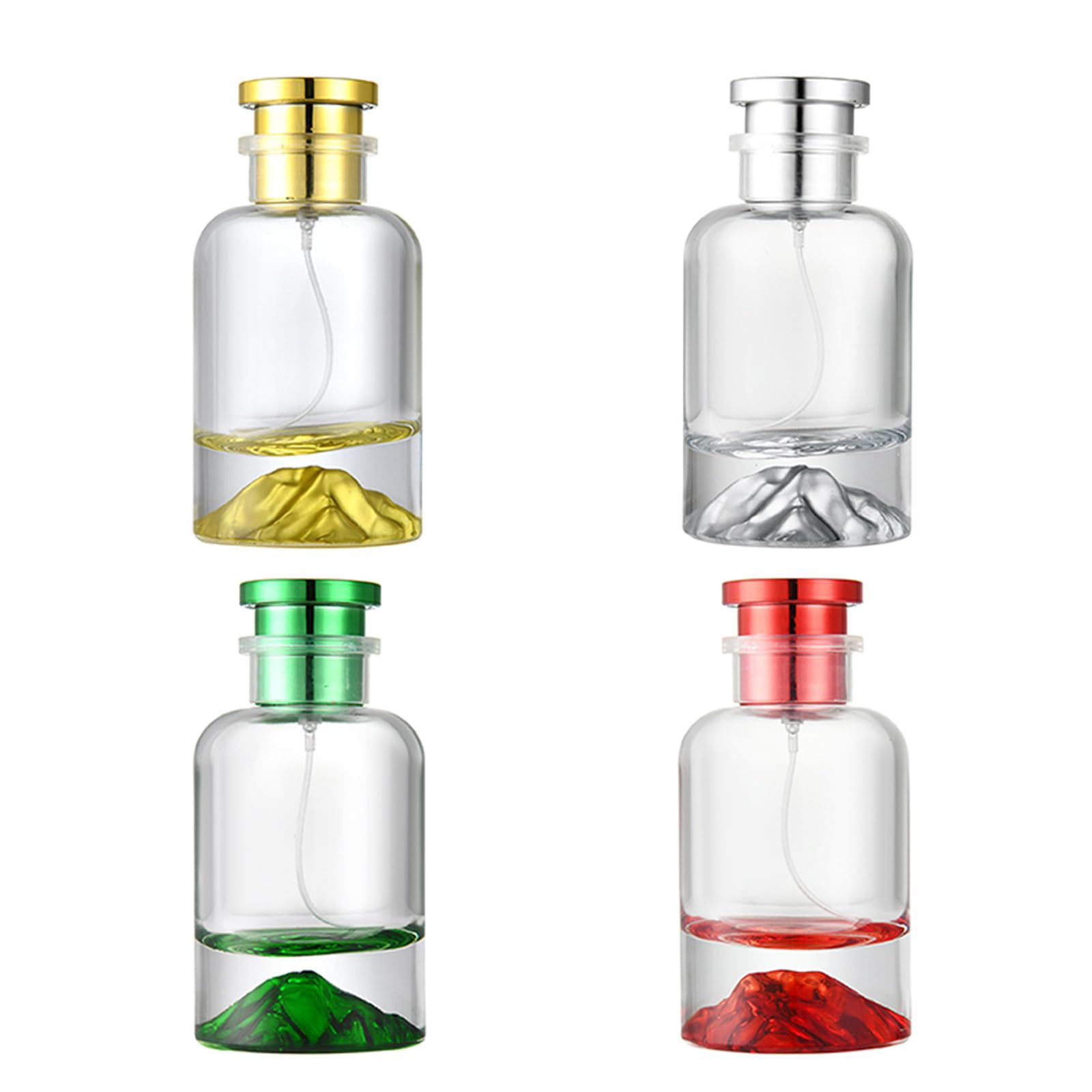 4pcs Perfume Bottle 100ml/3.52oz, Large Capacity Spray Bottle 100ml, Glass Empty Bottle Due To Pe... | Amazon (US)