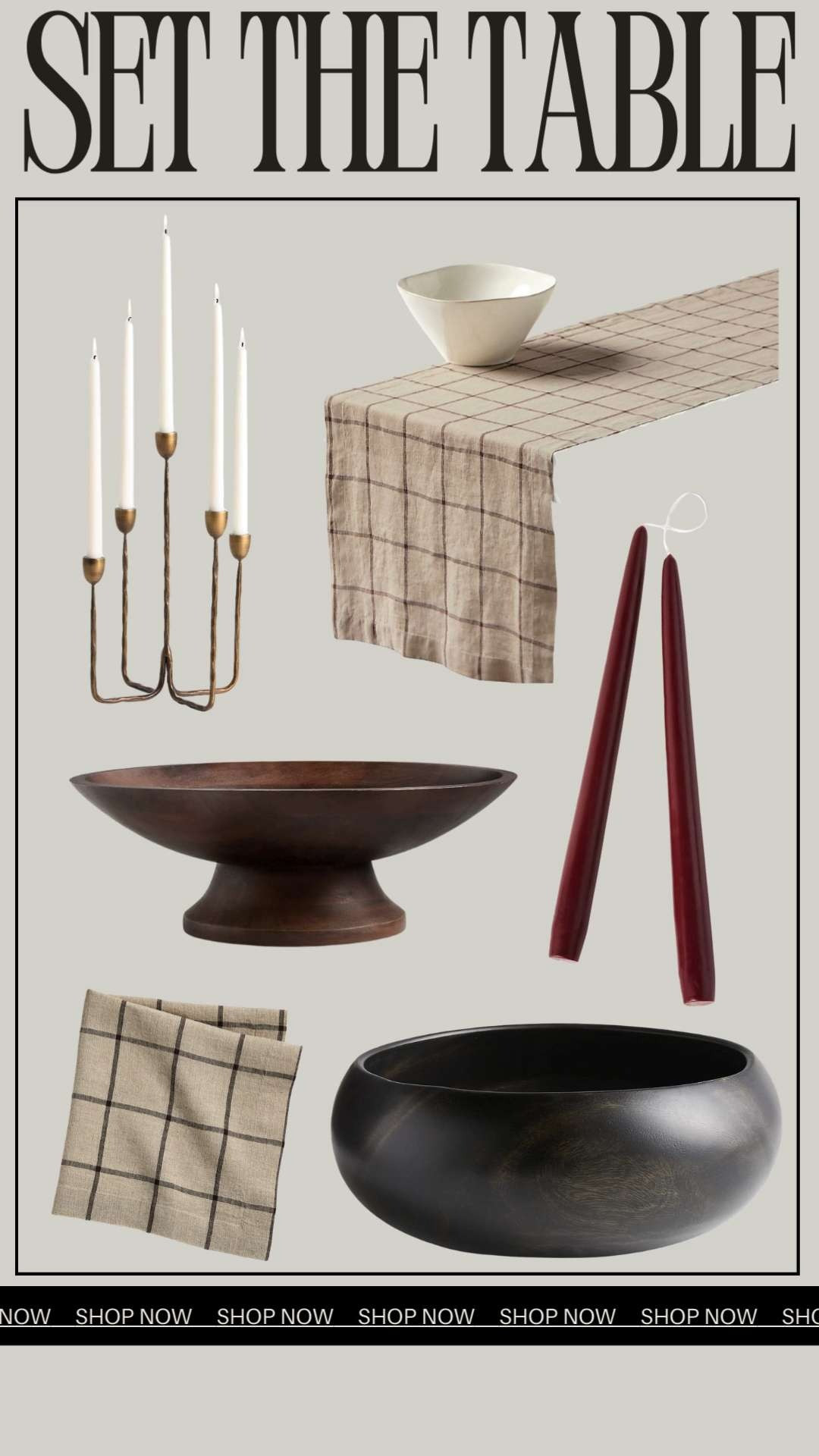 A cozy table setting for the holidays. #Fall 

 #LTKFallSale #LTKSeasonal #LTKHome