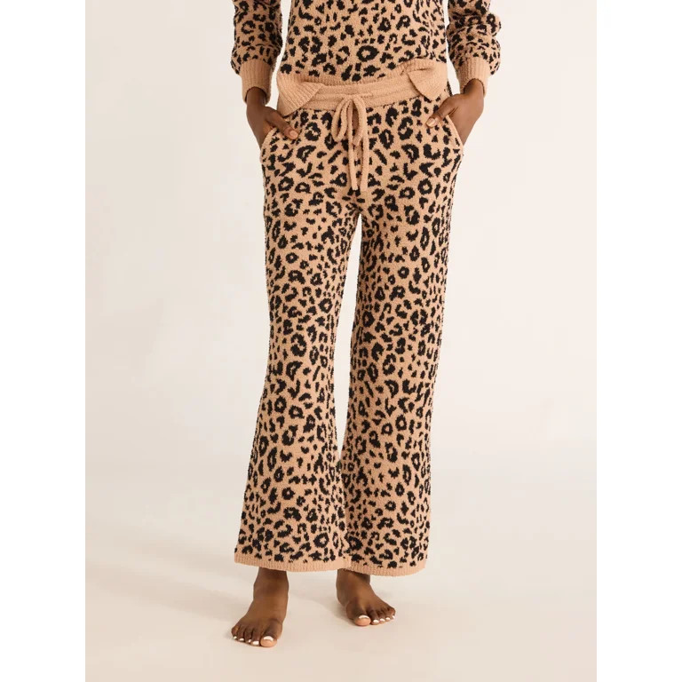 Joyspun Women's and Women’s Plus Chenille Pull-On Pants, 28” Inseam, Size XS - 3X | Walmart (US)