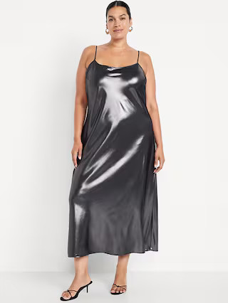 Shine Satin Maxi Dress | Old Navy (US)