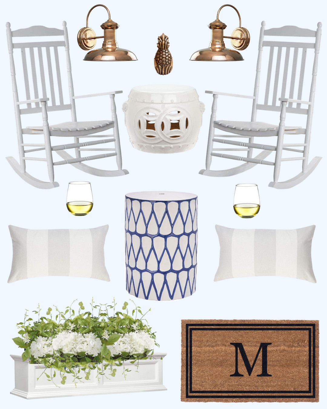 Hofdeco Beach Coastal Indoor Outdoor Pillow Cover ONLY, Water Resistant for Patio Lounge Sofa, Sk... | Amazon (US)