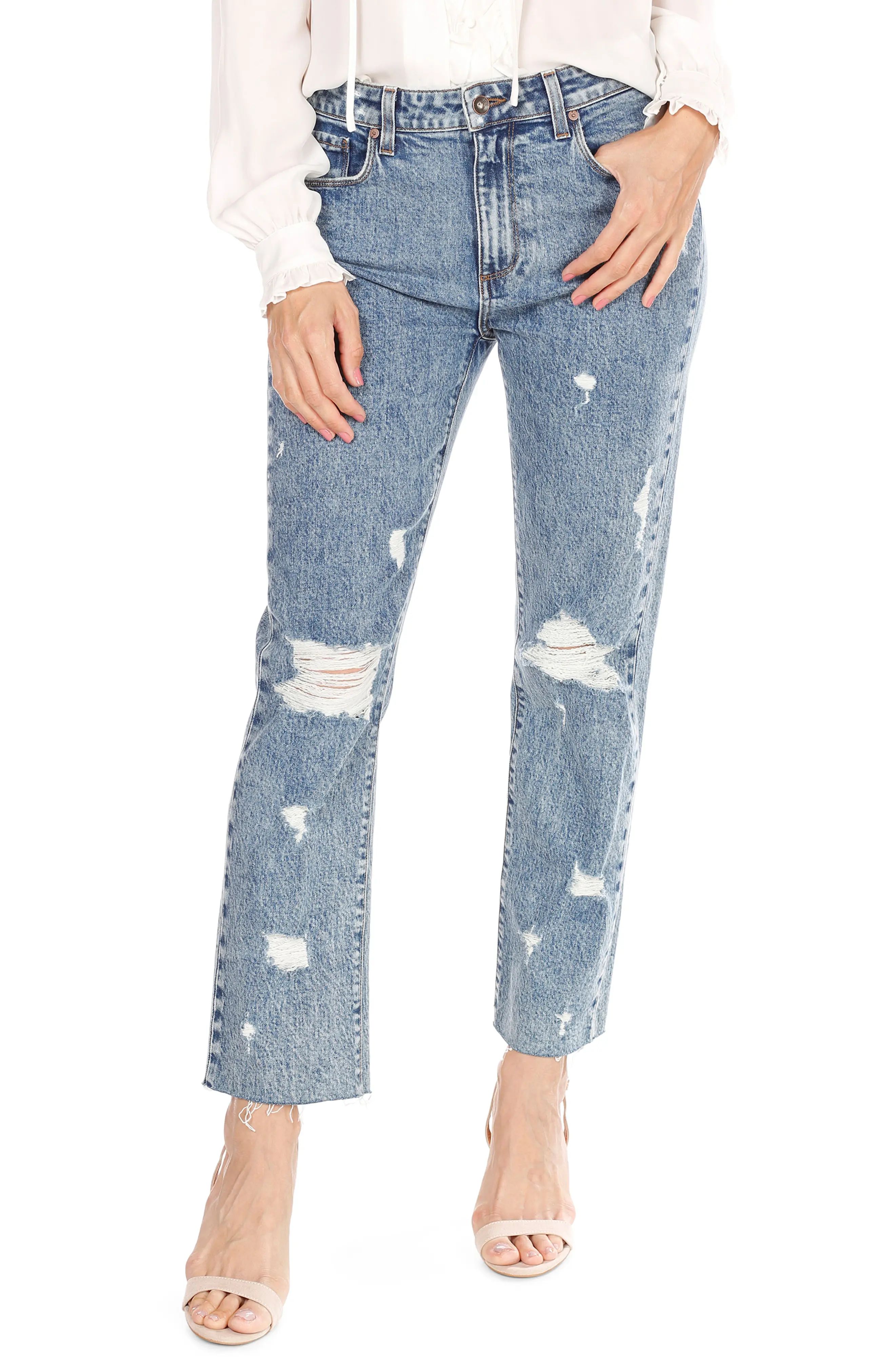 Noella Straight Leg Crop Jeans | Nordstrom