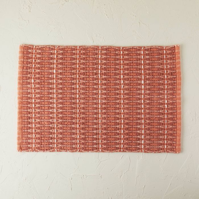 20"x32" Handwoven Geo Bath Rug Rose - Opalhouse™ designed with Jungalow™ | Target