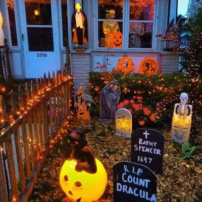 100-Count 25Ft.Yellow & Orange Candy Corn Incandescent Mini Halloween String Lights For Outdoor & Indoor Halloween Decoration, Waterproof & Connectabl | Wayfair North America