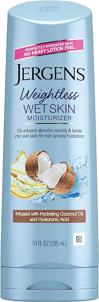 Jergens Wet Skin Body Lotion with Coconut Oil, In Shower Lotion for Dry Skin, Fast-Absorbing, Non... | Amazon (US)