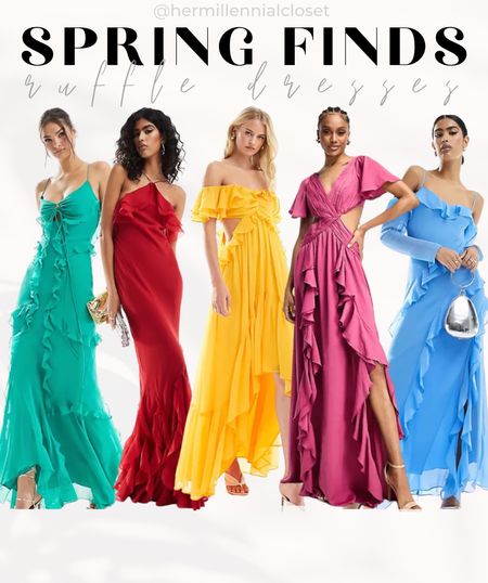 Spring 2024 Ruffle Dresses - Wedding Guest Fashion Finds - Bright and Deep Color Ruffle  Dresses - Yellow Dress, Purple Dress, Orange Dress, Brown Dress, Burgundy Dress, Striped Dress, Satin Wedding Guest Dress, Off the Shoulder Wedding Guest Dress, Modest Wedding Guest Dress, V-neck Wedding Guest Dress, Lace Wedding Dress, Flowy Wedding Guest Dress, Boho Wedding Guest Dress, Asos 2024 Wedding Guest Dresses

Dazzle as a wedding guest with our exquisite selection of Spring 2024 dresses! Whether you're drawn to bright and deep colors or prefer more muted tones, we have the perfect ensemble for you. Explore our range of vibrant hues, including yellow, purple, orange, brown, and burgundy, as well as chic striped designs. From satin to lace, off-the-shoulder to V-neck, our collection features a variety of styles to suit every taste. Embrace your inner boho goddess with flowy dresses or opt for a more modest yet elegant look. And don't miss out on the latest wedding guest dresses from Asos for Spring 2024! Shop now and be the best-dressed guest at any wedding with our Wedding Guest Fashion Finds! #WeddingGuest #SpringFashion #FashionFinds #BrightColors #DeepColors 

Spring 2024 Wedding Guest Dresses - Wedding Guest Fashion Finds - Bright and Deep Color Wedding guest Dresses - Yellow Dress, Purple Dress, Orange Dress, Brown Dress, Burgundy Dress, striped Dress, Stain Wedding Guest Dress, off the shoulder wedding Guest Dress, Modest Wedding Guest  Dress, V neck Wedding Guest Dress, Lace Wedding Dress, Flowy Wedding Guest Drsss, Boho Wedding Guest Dress, Asos 2024 Wedding Guest Dresses 

#LTKSpringSale 

#LTKstyletip #LTKfindsunder50 #LTKsalealert