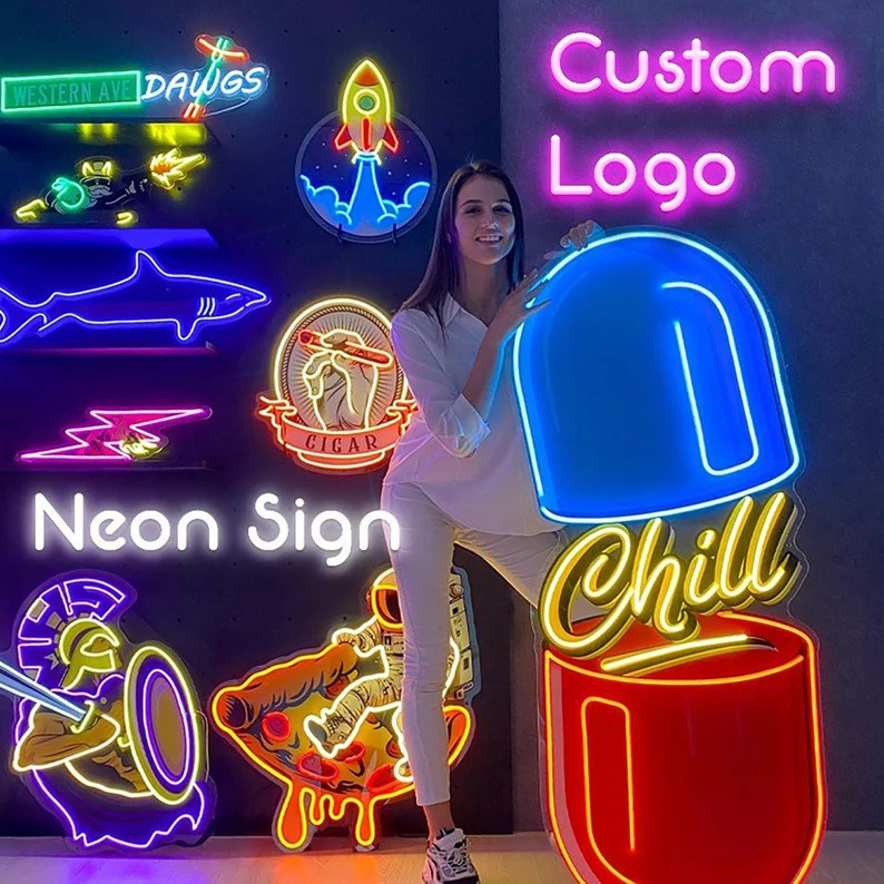 Neon Sign Custom Logo, Custom Neon Sign Logo, Neon Logo Sign Custom, Logo Sign for Business, Logo... | Etsy (US)