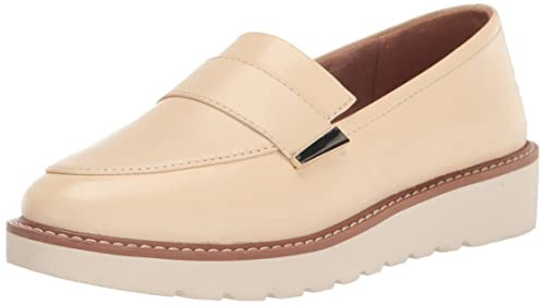 Naturalizer Womens Adaline Slip On Lightweight Platform Loafer,Vanilla White Leather,10W | Amazon (US)
