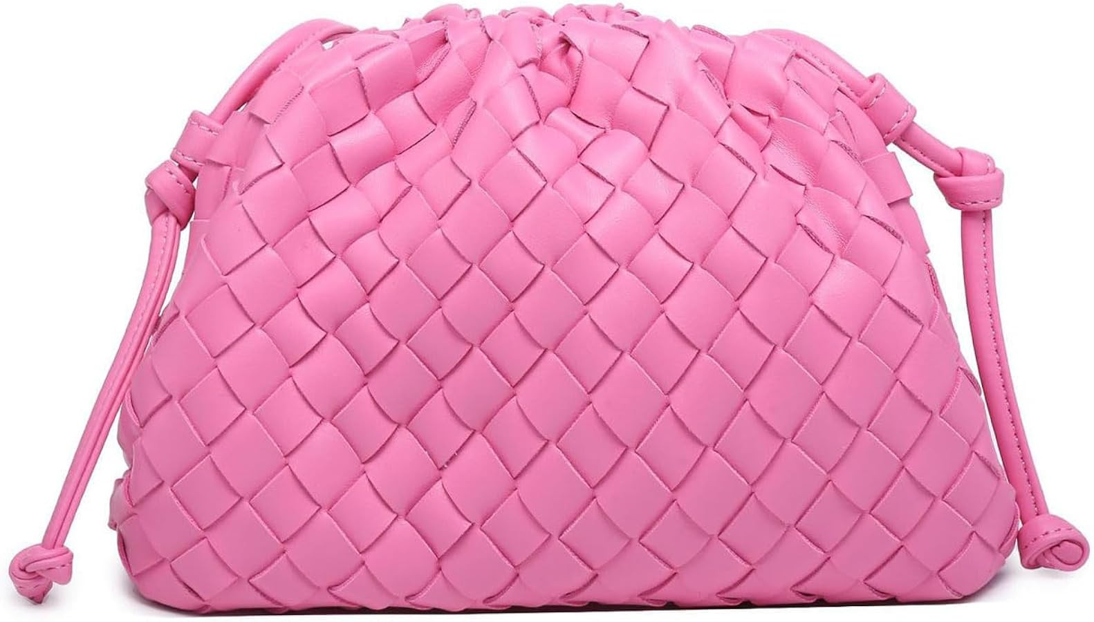 Woven Clutch Purse for Women Fashion Small Square Handbag Vintage Premium Bag PU Leather Handmade... | Amazon (US)