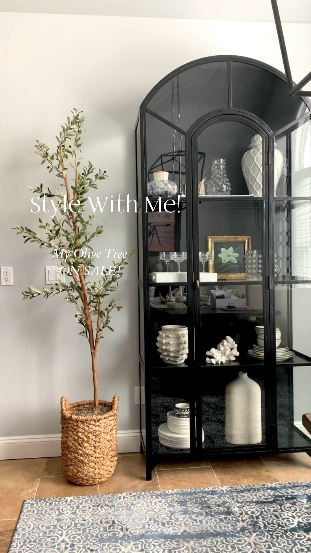 My best selling olive tree is on sale! More than 50% off! Shop from favorite retailer, baskets, Spanish moss, black display cabinet, home decor across. Free shipping. Amazon home, Nearly Natural, Crate & Barrel, Target. 

#LTKsalealert #LTKVideo #LTKhome