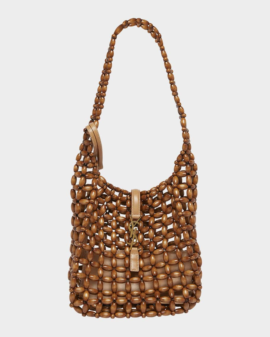 Le 5 A 7 YSL Beaded Wood Hobo bag | Neiman Marcus