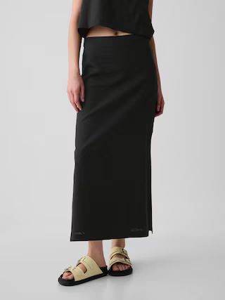 Linen-Blend Maxi Skirt | Gap (CA)