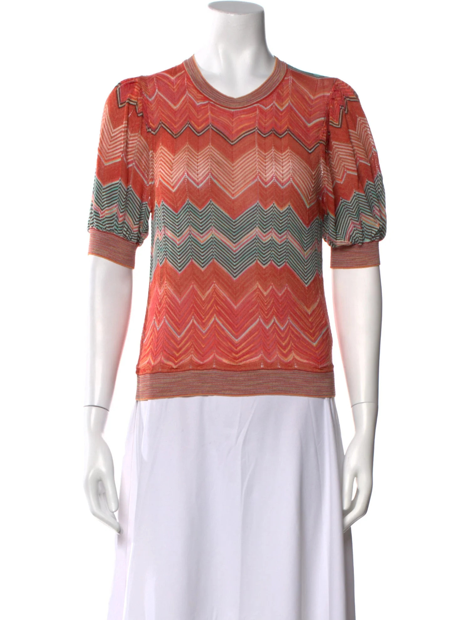 Ulla Johnson Striped Crew Neck Top - Orange Tops, Clothing - WUL238987 | The RealReal | The RealReal