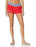Speedo Women's Guard Swimsuit Short Stretch Waistband Speedo Red, Large | Amazon (US)
