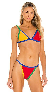 Mika Bikini Top in Primary Colorblocked | Revolve Clothing (Global)
