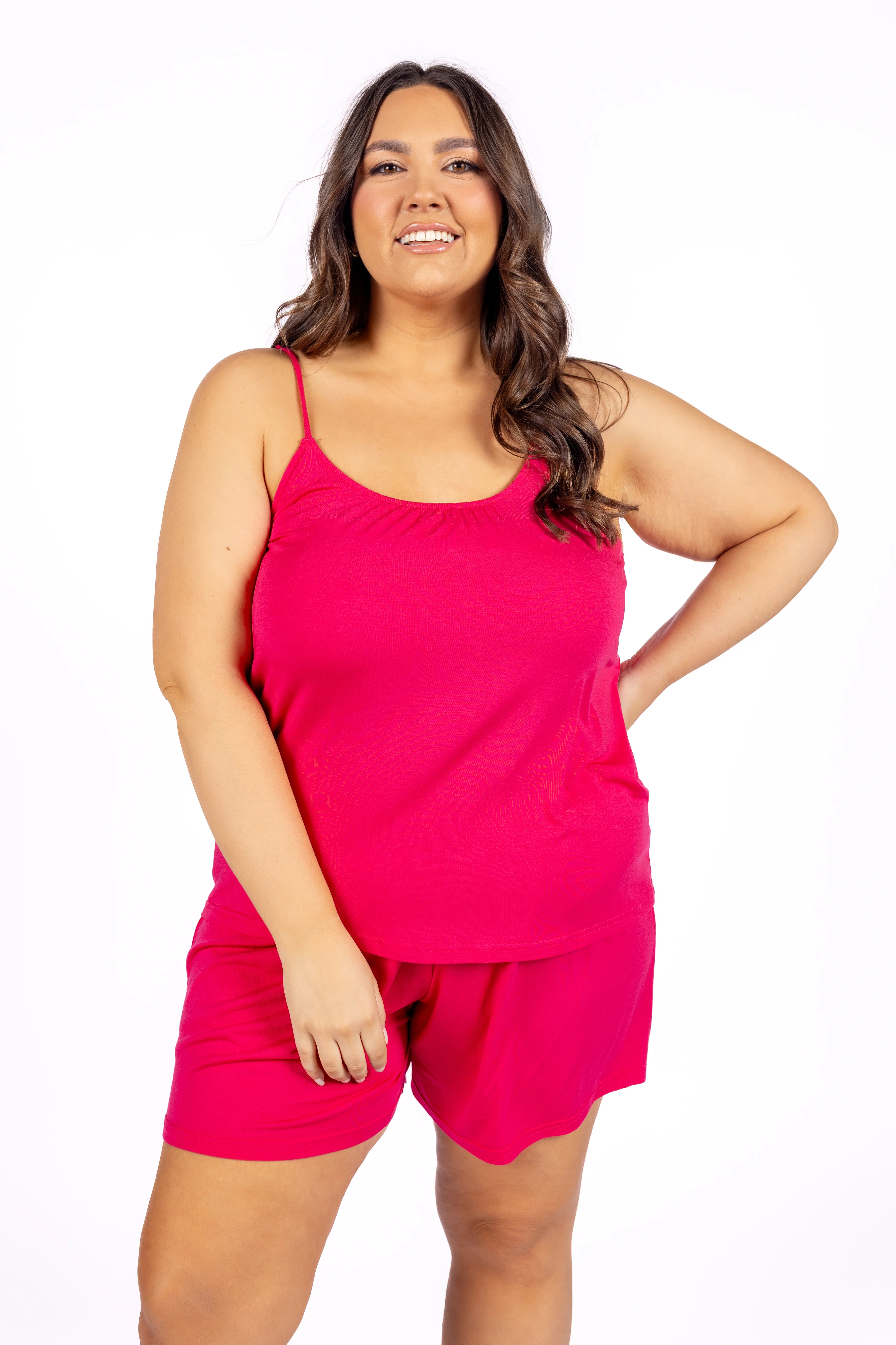 Electric Raspberry Cami & Short Pajama Set | In My Sundays