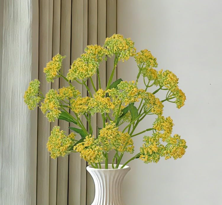 3PCS 15IN Artificial Spring Flowers Stems Silk Flowers Summer Wildflower Patrinia Bouquet for Hom... | Amazon (US)