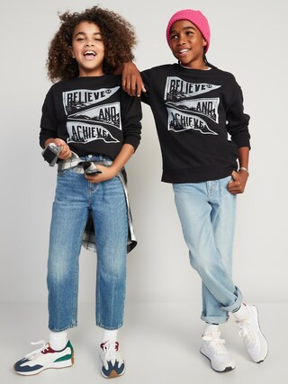 Graphic Gender-Neutral Crew-Neck Sweatshirt for Kids | Old Navy (US)