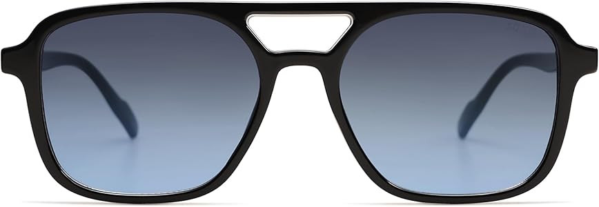 SOJOS Retro Aviator Sunglasses for Women Men,Trendy Rectangle Womens Mens Shades Sun Glasses SJ22... | Amazon (US)