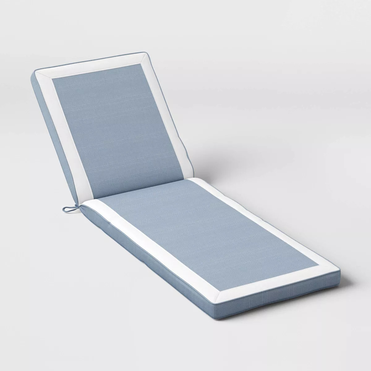 24"x78" Thick Border Outdoor One Piece Chaise Lounge Cushions Slate Blue - Threshold™ designed ... | Target