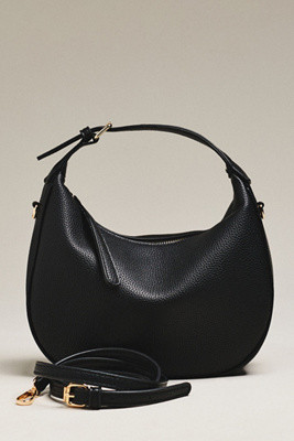 Faux Leather Buckle Shoulder Bag | Anthropologie (US)